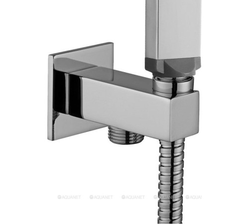 Душевой набор Paffoni Quadro лейка с держателем-шланговым подсоединением 1500 мм хром ZDUP095CR