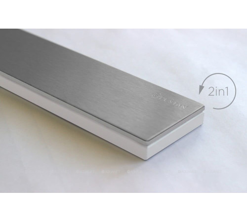 Линейный трап Pestan Confluo Frameless Line 650 мм White Glass 13701213