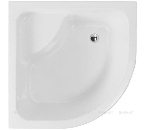 Поддон акриловый Aquanet OPTIMAL 1/4 круга с сиденьем глубокий 90х90х48 см 00293351