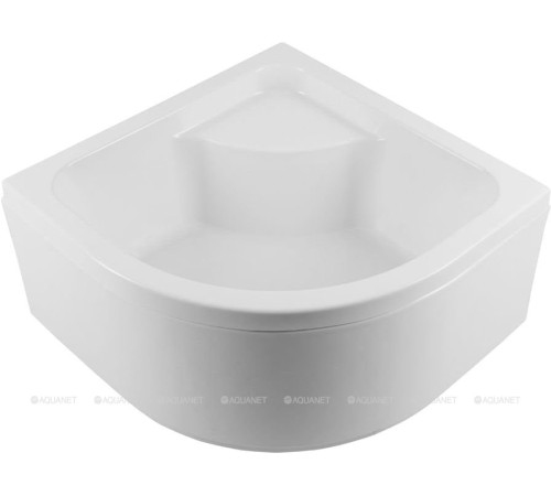 Поддон акриловый Aquanet OPTIMAL 1/4 круга с сиденьем глубокий 90х90х48 см 00293351
