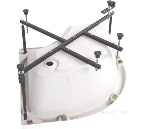 Поддон акриловый Aquanet OPTIMAL 1/4 круга с сиденьем глубокий 90х90х48 см 00293351