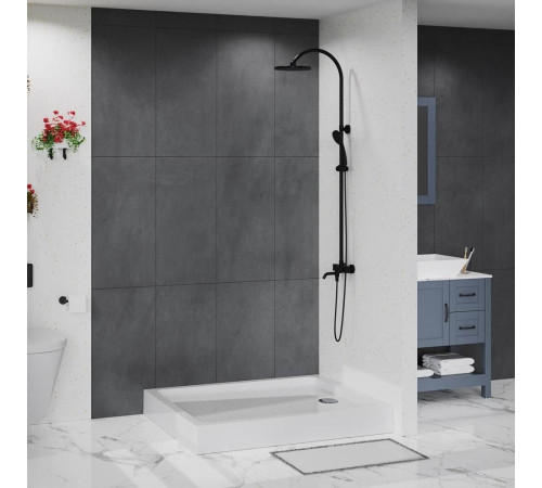 Душевой поддон BelBagno Tray AH 120x100x15 см акриловый прямоугольный TRAY-BB-AH-120/100-15-W