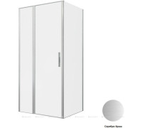 Душевое ограждение Allen Brau Priority 1000x900 мм 8 мм серебро браш 3.31029.BA/3.31044.BA