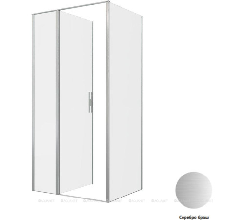 Душевое ограждение Allen Brau Priority 1000x900 мм 8 мм серебро браш 3.31029.BA/3.31044.BA