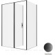 Душевое ограждение Allen Brau Priority 1400x1000 мм 8 мм черный браш 3.31036.BBA/3.31048.BBA
