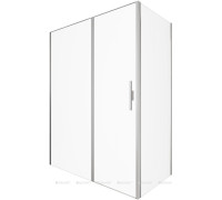 Душевое ограждение Allen Brau Priority 1600х800 мм 8 мм серебро браш 3.31038.BA/3.31041.BA