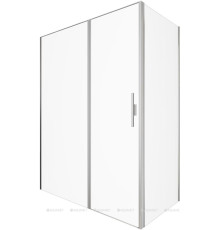 Душевое ограждение Allen Brau Priority 1600х800 мм 8 мм серебро браш 3.31038.BA/3.31041.BA