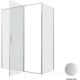 Душевое ограждение Allen Brau Priority 1600х800 мм 8 мм серебро браш 3.31038.BA/3.31041.BA