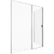 Душевое ограждение Allen Brau Priority 1600х800 мм 8 мм серебро браш 3.31038.BA/3.31041.BA