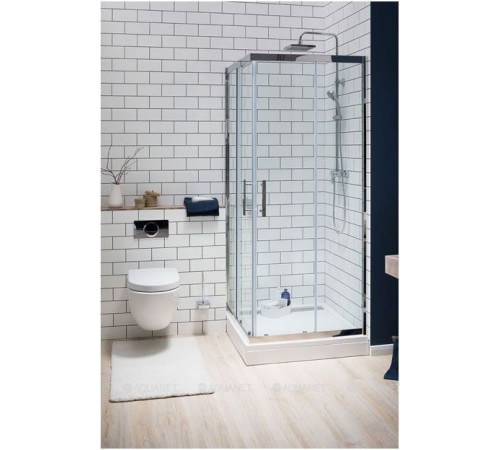 Душевая шторка Aquanet Delta Cube 900x900x2000 мм стекло прозрачное 8 мм 00183212