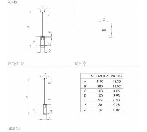 Подвесной светильник Eglo Nafferton 43743
