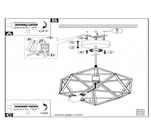 Подвесной светильник Eglo Embleton 49797