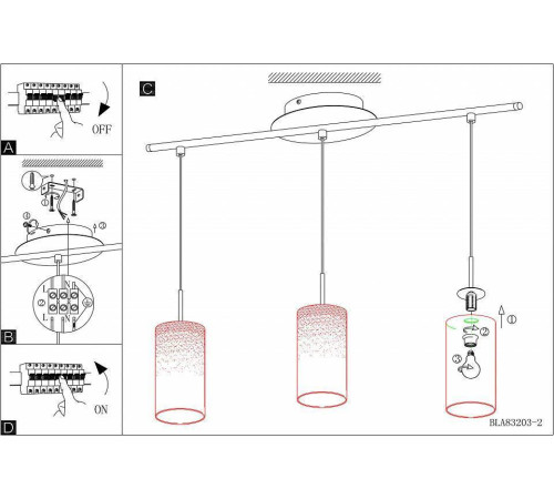 Подвесной светильник Eglo ПРОМО Troy 3 85978