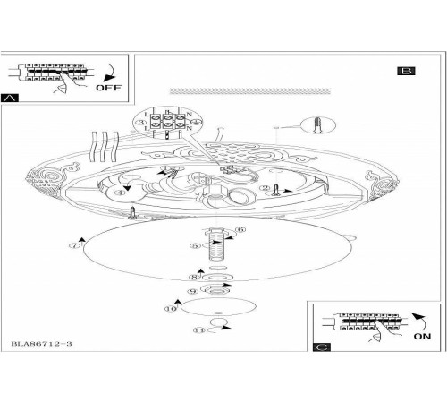 Накладной светильник Eglo Mestre 295 мм 86712