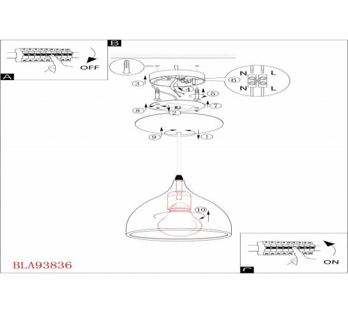 Подвесной светильник Eglo ПРОМО Coretto 93836