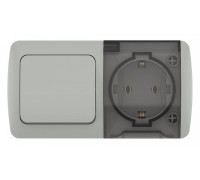 Блок с розеткой и выключателем Elbi Eleсtriс Eva 554-011500-920