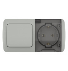 Блок с розеткой и выключателем Elbi Eleсtriс Eva 554-011500-920