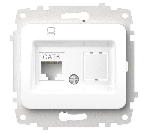 Розетка Ethernet RJ-45 без рамки Elbi Eleсtriс Jazz 607-000200-247