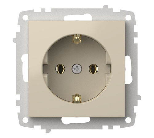 Розетка с заземлением, без рамки Elbi Eleсtriс Zena Vega 609-010300-217