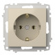 Розетка с заземлением, без рамки Elbi Eleсtriс Zena Vega 609-010300-217