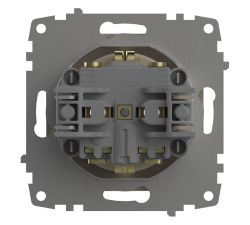 Розетка с заземлением, без рамки Elbi Eleсtriс Zena Vega 609-010300-217