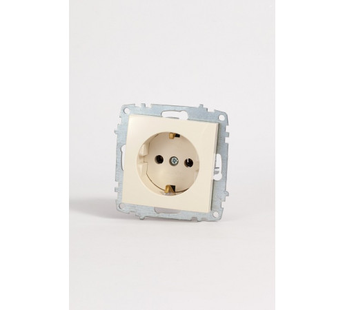 Розетка с заземлением, без рамки Elbi Eleсtriс Zena Vega 609-010300-217