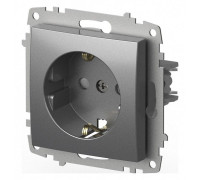 Розетка с заземлением и со шторкой, без рамки Elbi Eleсtriс Zena Vega 609-011000-243