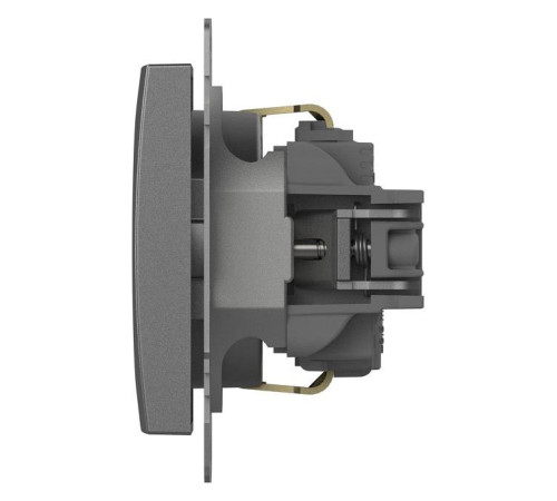 Розетка с заземлением и со шторкой, без рамки Elbi Eleсtriс Zena Vega 609-011000-243