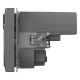 Розетка с заземлением и со шторкой и 2хUSB type A, без рамки Elbi Eleсtriс Zena Vega 609-011000-317