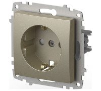 Розетка с заземлением и со шторкой, без рамки Elbi Eleсtriс Zena Vega 609-011400-243