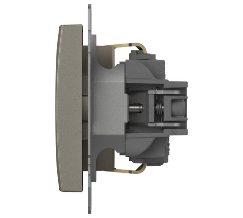 Розетка с заземлением и со шторкой, без рамки Elbi Eleсtriс Zena Vega 609-011400-243