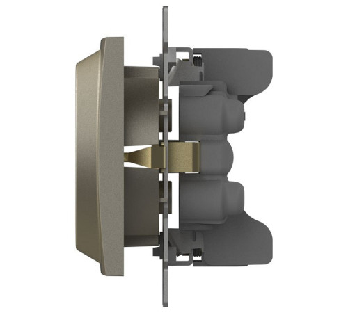 Розетка двойная с заземлением, без рамки Elbi Eleсtriс Zena Vega 609-011400-907