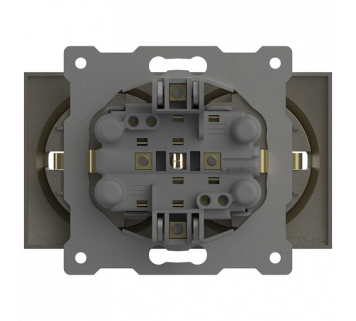 Розетка двойная с заземлением, без рамки Elbi Eleсtriс Zena Vega 609-011400-907