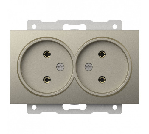 Розетка двойная без заземления, без рамки Elbi Eleсtriс Zena Vega 609-011400-908