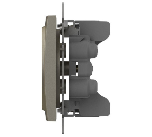 Розетка двойная без заземления, без рамки Elbi Eleсtriс Zena Vega 609-011400-908