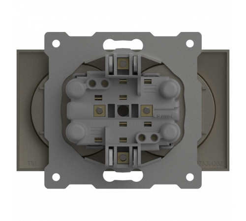 Розетка двойная без заземления, без рамки Elbi Eleсtriс Zena Vega 609-011400-908