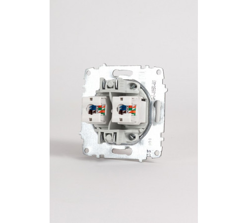 Розетка двойная Ethernet RJ-45 без рамки Elbi Eleсtriс Zena Vega 609-015600-248