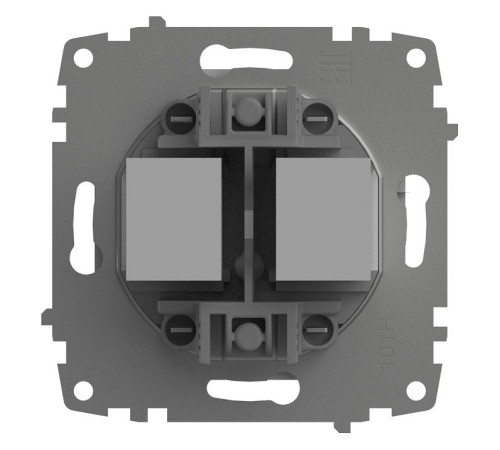 Розетка двойная RJ-12 и Ethernet RJ-45, без рамки Elbi Eleсtriс Zena Vega 609-015600-249