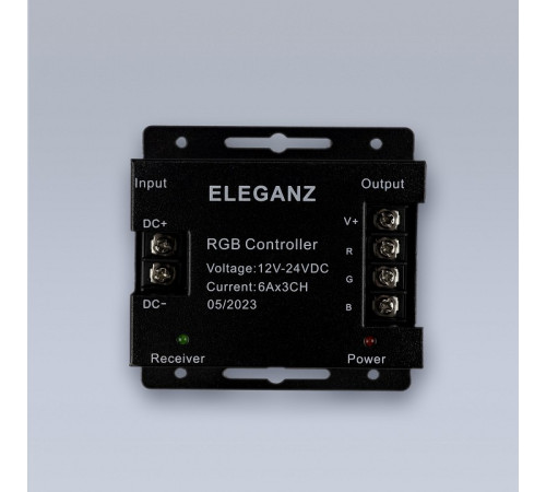 Контроллер-регулятор цвета RGB с пультом ДУ Eleganz 1001