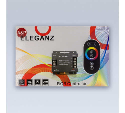 Контроллер-регулятор цвета RGB с пультом ДУ Eleganz 1001
