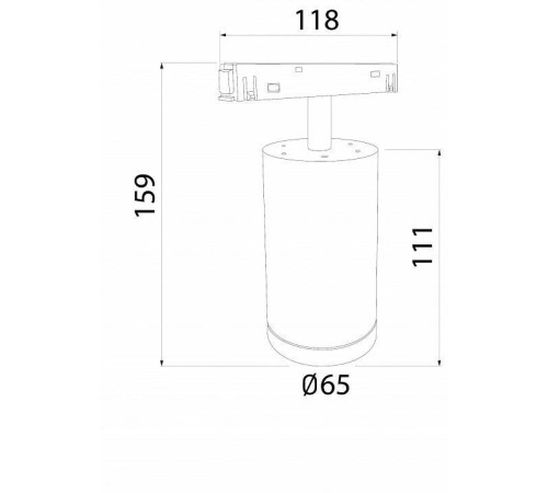 Накладной светильник Elektrostandard Slim Magnetic 12 Вт 4000 К черный a061299
