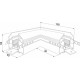 Соединитель угловой L-образный для накладных треков Elektrostandard Slim Magnetic a062151