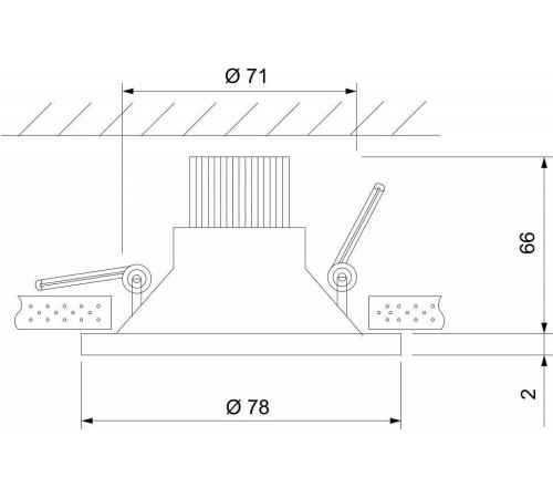 Встраиваемый светильник Elektrostandard Lin a063926