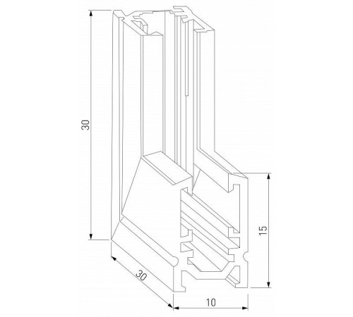 Соединитель угловой внутренний для треков накладных Elektrostandard Mini Magnetic a065640