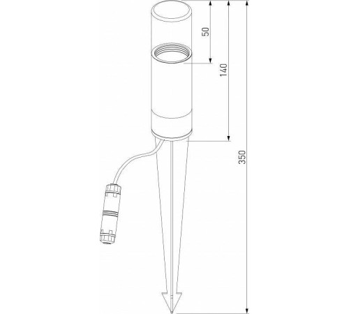 Наземный низкий светильник Elektrostandard Hidden a066035