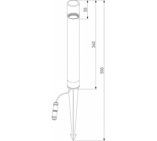 Наземный низкий светильник Elektrostandard Hidden a066036