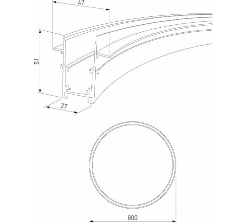 Трек встраиваемый Elektrostandard Slim Magnetic a066494
