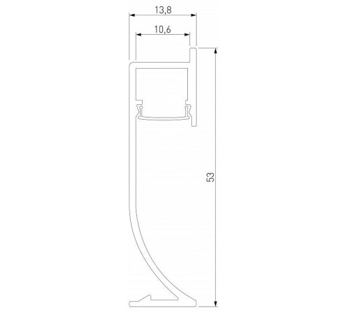 Короб для плинтусов Elektrostandard LL-2-ALP021 a066619