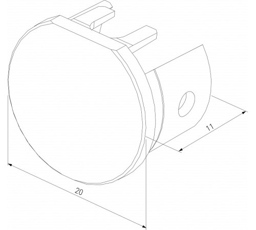 Заглушка для трека Elektrostandard Mini Magnetic a067267