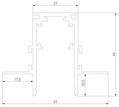 Трек встраиваемый Elektrostandard Slim Magnetic a067504